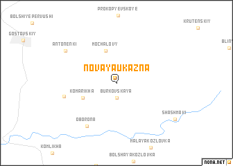 map of Novaya Ukazna