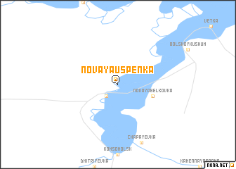 map of Novaya Uspenka