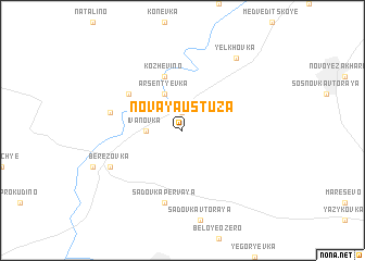 map of Novaya Ust\