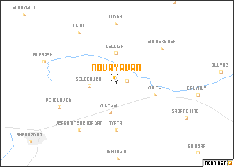 map of Novaya Van\