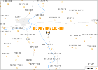 map of Novaya Velichna