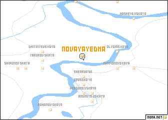 map of Novaya Yed\