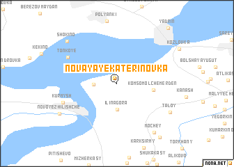 map of Novaya Yekaterinovka