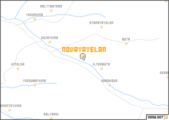map of Novaya Yelan\