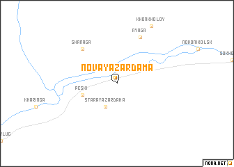 map of Novaya Zardama