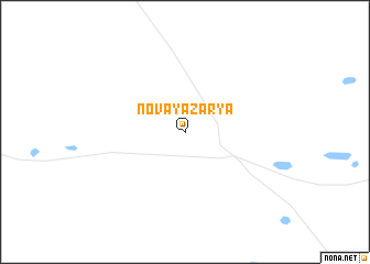 map of Novaya Zarya