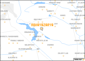 map of Novaya Zarya