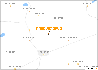 map of Novaya Zarya