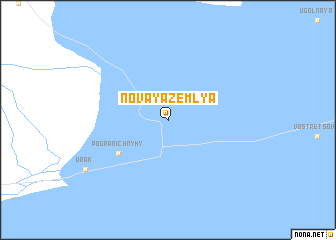 map of Novaya Zemlya