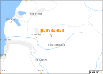 map of Novaya Zhizn\