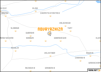 map of Novaya Zhiznʼ