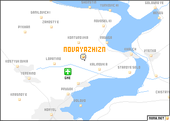 map of Novaya Zhiznʼ