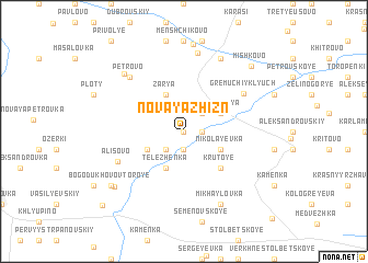 map of Novaya Zhizn\