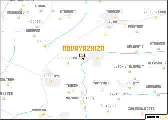 map of Novaya Zhizn\