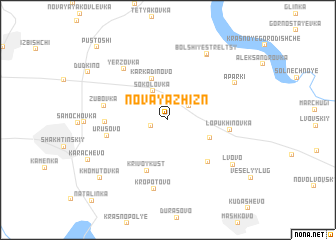 map of Novaya Zhizn\