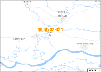 map of Novaya Zhizn\