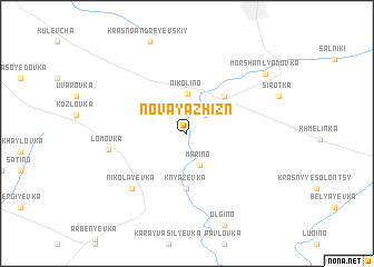 map of Novaya Zhizn\