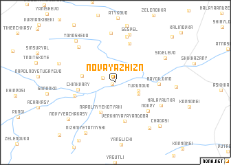 map of Novaya Zhizn\