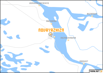 map of Novaya Zhizn\