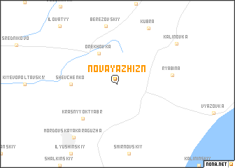 map of Novaya Zhizn\