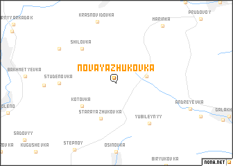 map of Novaya Zhukovka