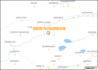 map of Novaya Zhuravka