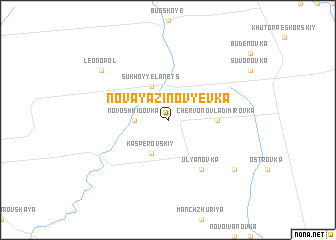 map of Novaya Zinovʼyevka