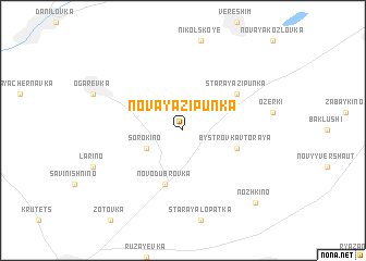 map of Novaya Zipunka