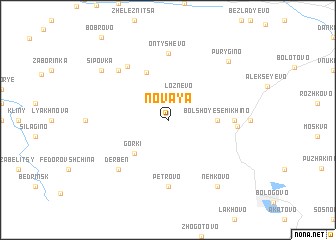 map of Novaya