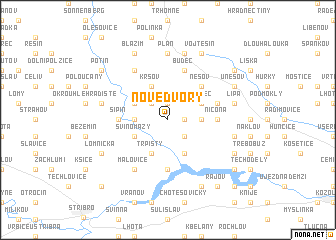 map of Nové Dvory