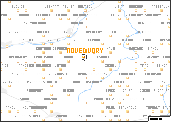 map of Nové Dvory