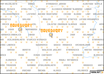 map of Nové Dvory