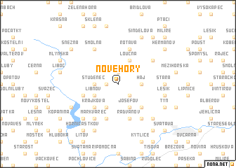 map of Nové Hory