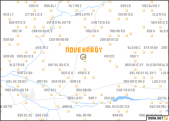 map of Nové Hrady