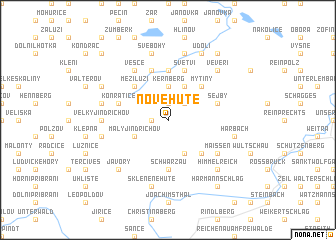 map of Nové Hutě