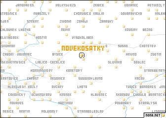 map of Nové Košátky