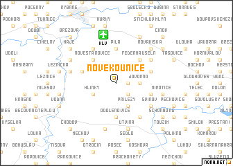 map of Nové Kounice