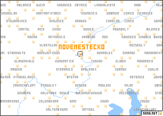 map of Nové Městečko