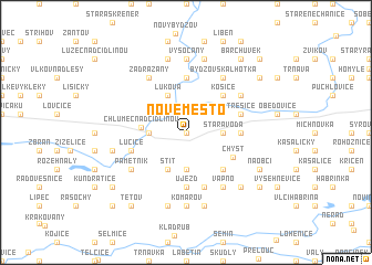 map of Nové Město