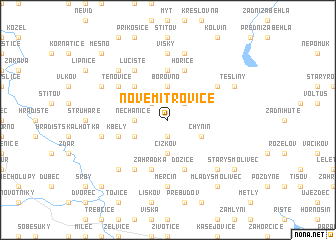 map of Nové Mitrovice