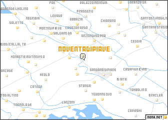 map of Noventa di Piave