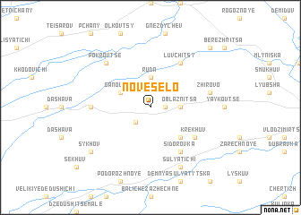 map of Nove Selo