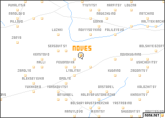 map of Noves\