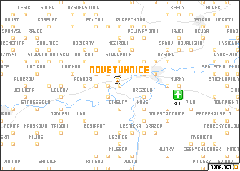 map of Nové Tuhnice