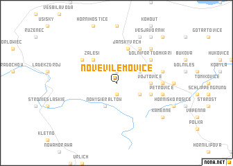 map of Nové Vilémovice