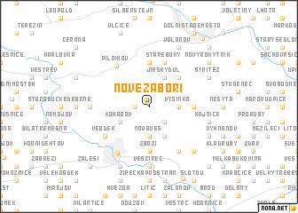 map of Nové Záboří