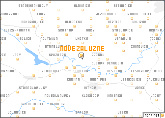 map of Nové Zálužné