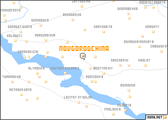 map of Novgorodchina