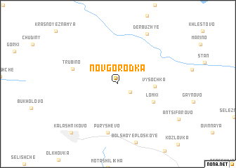 map of Novgorodka