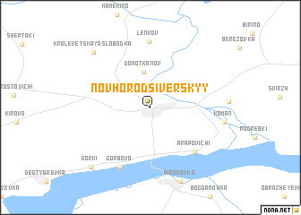 map of Novhorod-Siversʼkyy